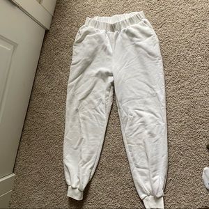 White Comfy Joggers